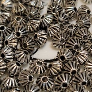 DESTASH:  Silver Plate Beads